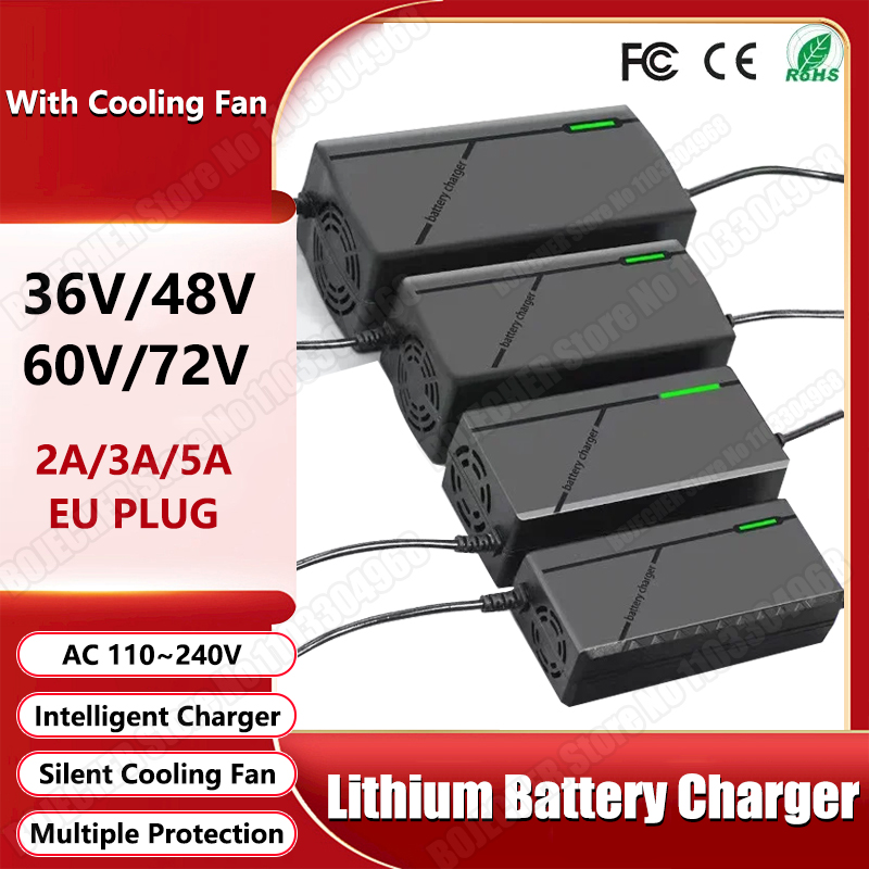 Caricatore 36V 48V 60V 72V 2A  - 84V 20A Smart Charger recensione e prezzo